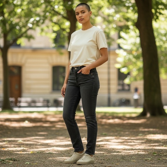 Levi's 550 Women's Black Jeans Size 8 - Picture 2 of 7